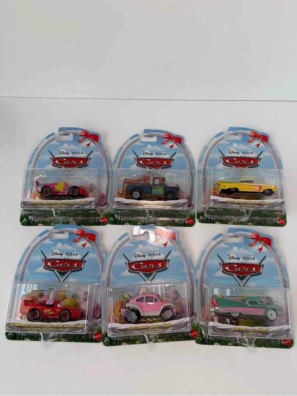NWT Disney Pixar Cars Spring Set of 6 Collectible Diecast Lot‎